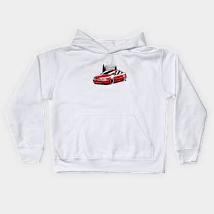 Red Opel Calibra Classic Coupe Kids Hoodie